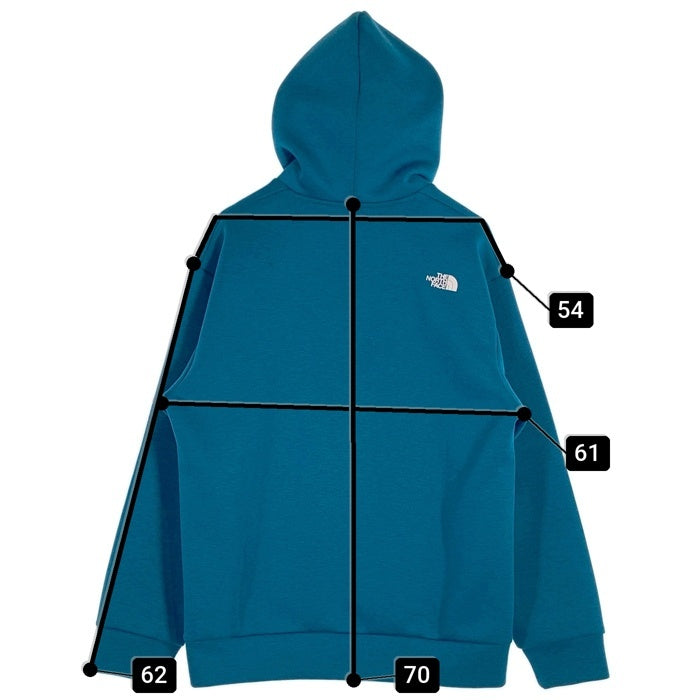 THE NORTH FACE ノースフェイス TECH AIR SWEAT WIDE HOODIE テック エアー スウェット ワイド プルオーバー フーディー パーカー ブルー NT62385 Size XL 福生店