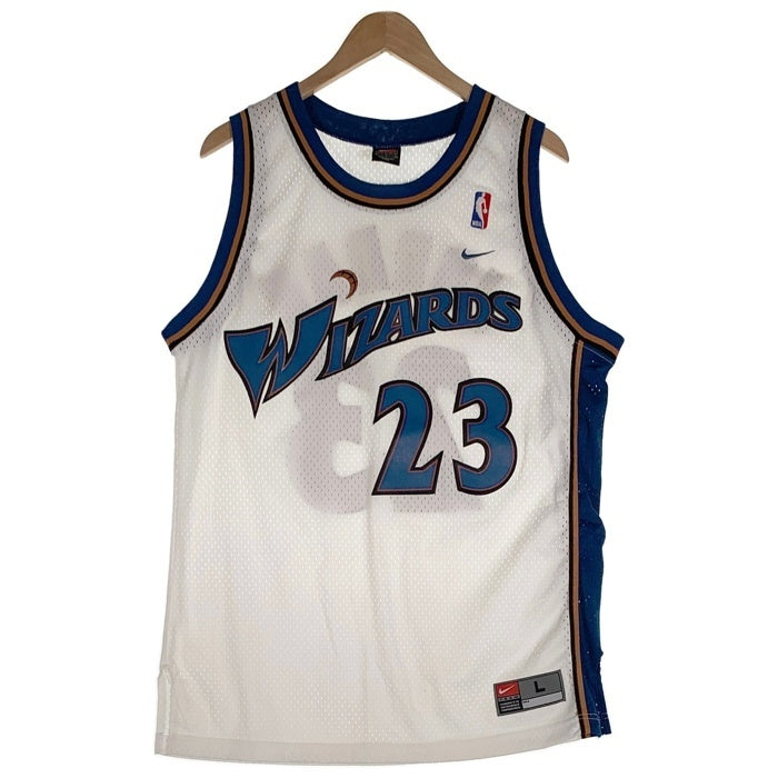 00's NIKE TEAM ナイキ NBA Washington Wizards ワシントン・ウィザーズ マイケルジョーダン タンクトップ ユニフォーム ホワイト ブルー Size L 福生店