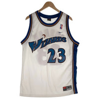 00's NIKE TEAM ナイキ NBA Washington Wizards ワシントン・ウィザーズ マイケルジョーダン タンクトップ ユニフォーム ホワイト ブルー Size L 福生店
