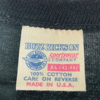 BuzzRickson's バズリクソンズ BR79195 フライトジャケット塾 半袖Tシャツ ブラック sizeXL 瑞穂店