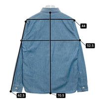 WAREHOUSE ウエアハウス Duck Digger ダックディガー LOOSE FIT シャンブレーワークシャツ ライトブルー Size 36 瑞穂店
