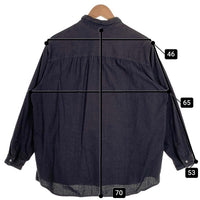 MITTAN ミッタン SS2024 コットン 長袖 カディシャツ SH-101 ブラック Size 2 福生店