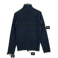 FilMelange フィルメランジェ GERRY3 圧縮ウール ジップアップジャケット  ネイビー グレー 日本製 Size 3 福生店