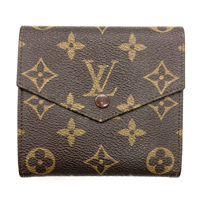 LOUIS VUITTON ルイヴィトン モノグラム Wホック財布 旧型 ヴィンテージ ブラウン 瑞穂店