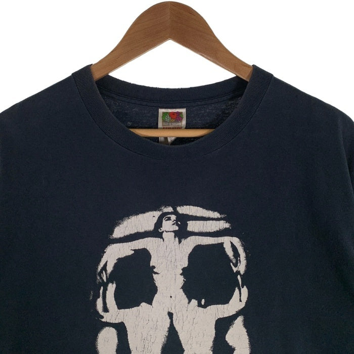 90-00's SKULL SKATES スカルスケーツ レディースカル プリントTシャツ ブラック ダリ FRUIT2枚タグ メキシコ製 Size XL 福生店