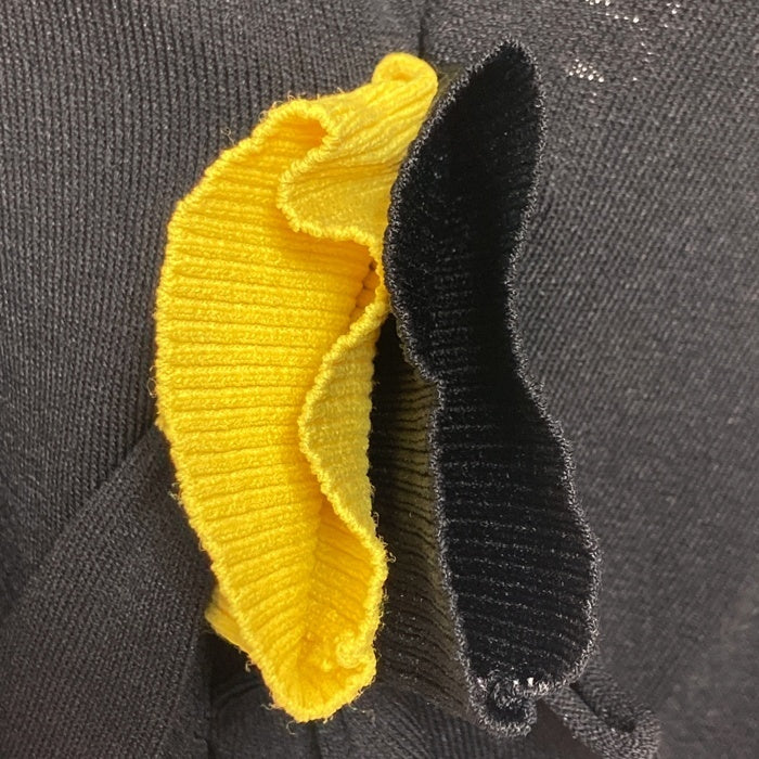 DIESEL ディーゼル 薄手ニットワンピース 黒 黄 紫 size不明 瑞穂店