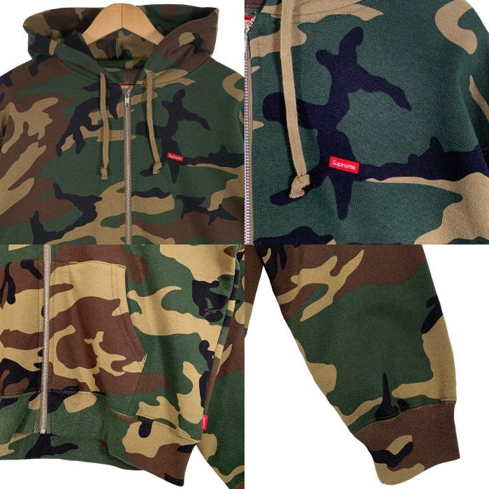 SUPREME シュプリーム 24AW Small Box Zip Up Hooded Sweatshirt スモールボックスロゴ ジップアップ スウェットパーカー カモフラージュ Size M 福生店