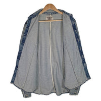 TMT ティーエムティー ダメージ加工 デニムシャツ コンチョボタン インディゴ TSH-F1805 Size L 福生店
