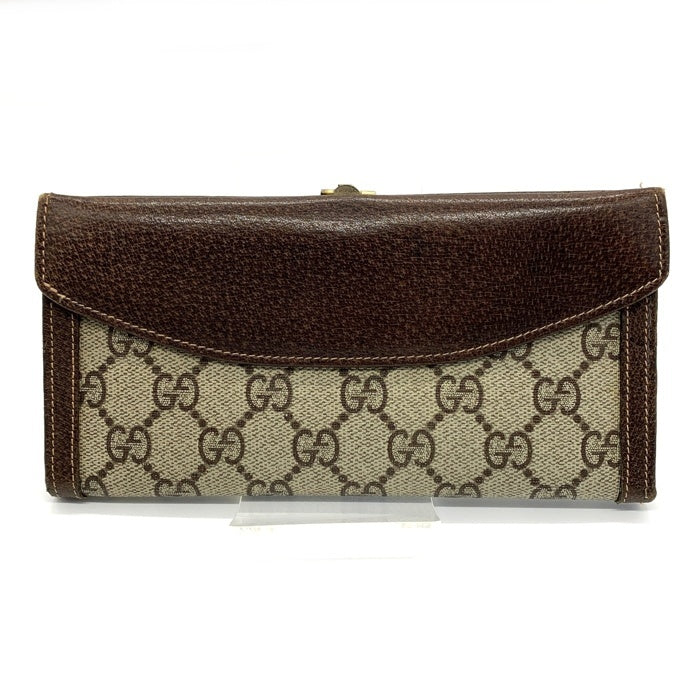 GUCCI グッチ GGキャンバス ホースビット 長財布 オールドグッチ ベージュ 福生店