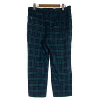 70`s ウール スラックス パンツ ブラックウォッチ タータンチェック グリーン ネイビー Size ウエスト約98cm 福生店
