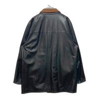Salvatore Ferragamo サルヴァトーレフェラガモ ナッパレザー×カシミア リバーシブルコート ブラック×キャメル size54 瑞穂店