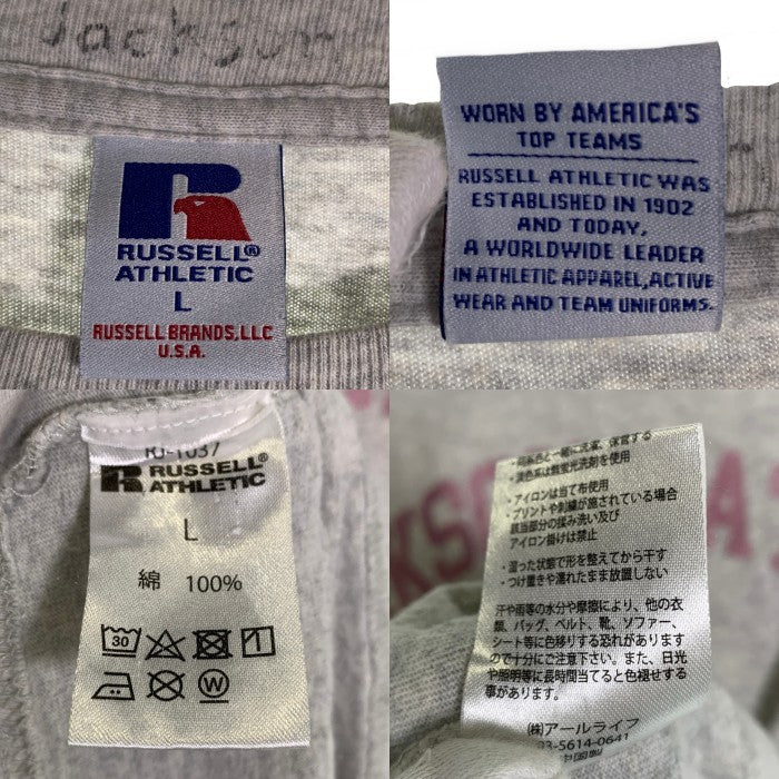 RUSSELL ATHLETIC ラッセルアスレチック JACKSON MATISSE ジャクソン マティス JM Logo Tee 半袖 Tシャツ グレー Size L 福生店