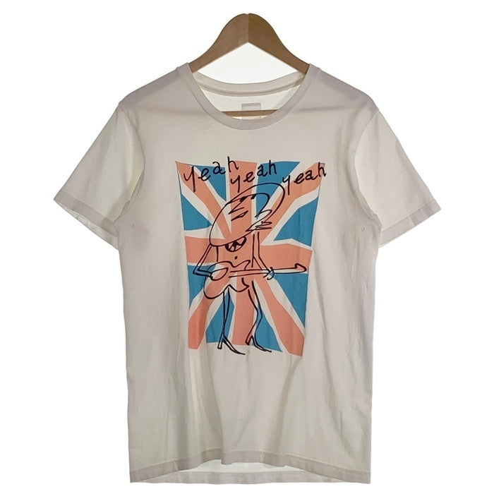 NUMBER(N)INE ナンバーナイン ユニオンジャック プリントTシャツ ビートルズ ホワイト オレンジ Size 2 福生店