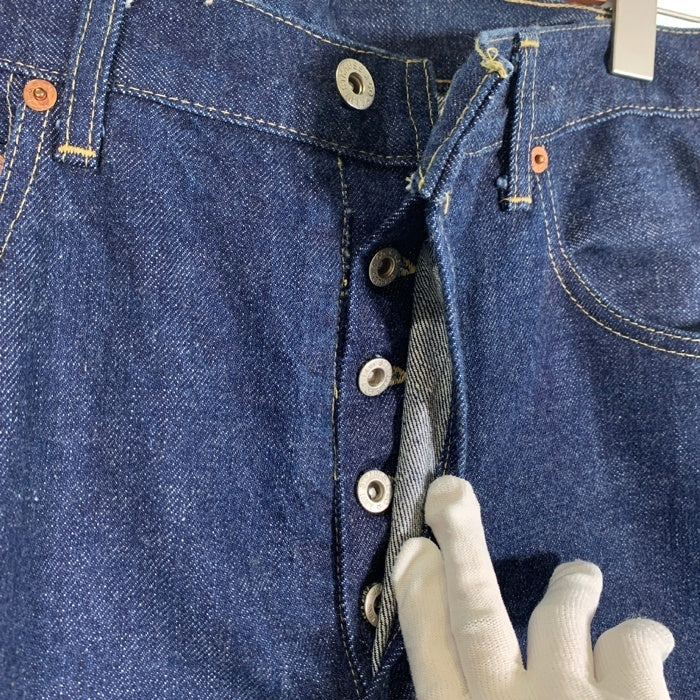 80's LEVI'S リーバイス 701XX BIG E 復刻 バックルバック テーパードデニムパンツ インディゴ 紙パッチ 日本製 89年 Size 34×33 福生店