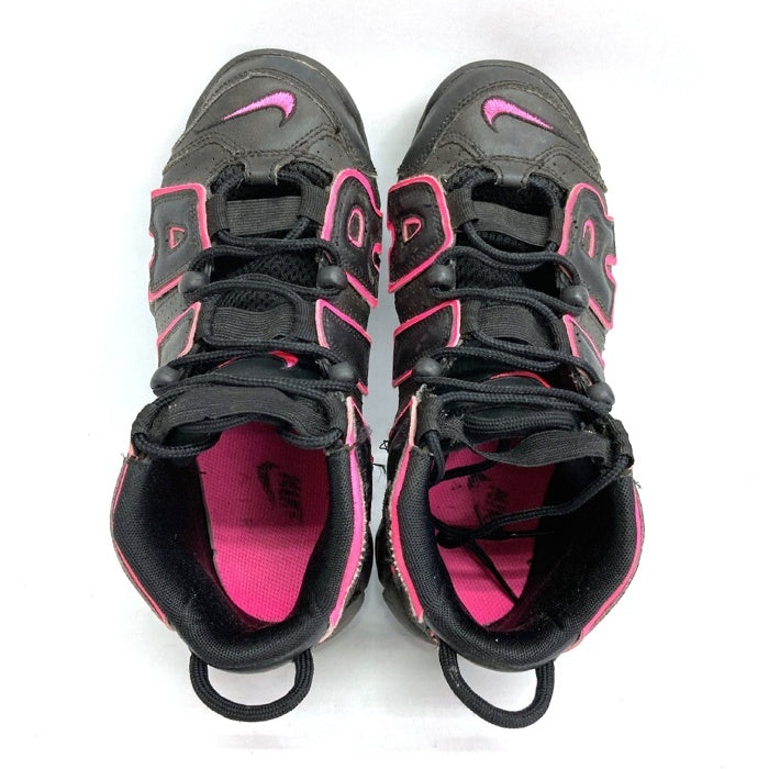NIKE ナイキ 415082-003 GS Air More Uptempo Black Pink Blast スニーカー ブラック size24cm 瑞穂店