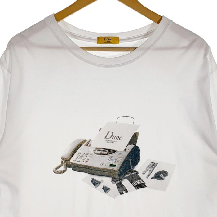 Dime ダイム Fax T-Shirt ファックス プリントTシャツ ホワイト Size L 福生店
