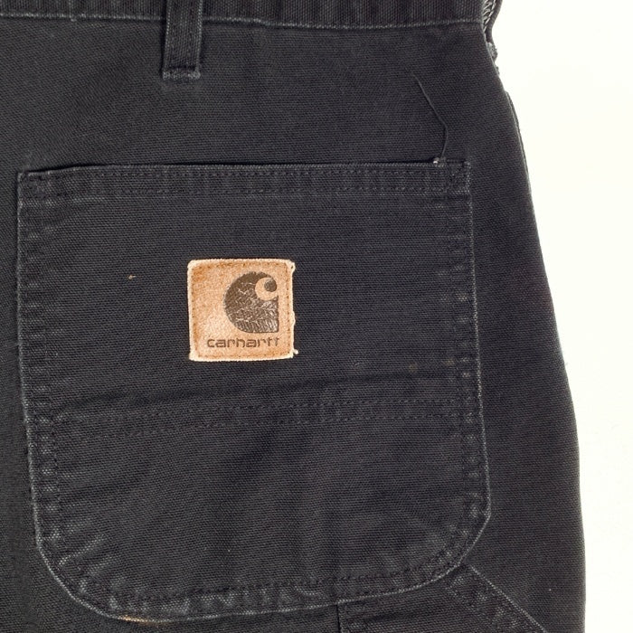 00's Carhartt カーハート ダック ペインターショートパンツ ワーク ブラック B26 BLK メキシコ製 Size 36 福生店