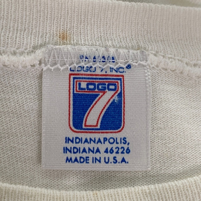 90's NFL 49ERS フロントオーバープリントTシャツ ホワイト 1991コピーライト LOGO7 size XL 相当 福生店