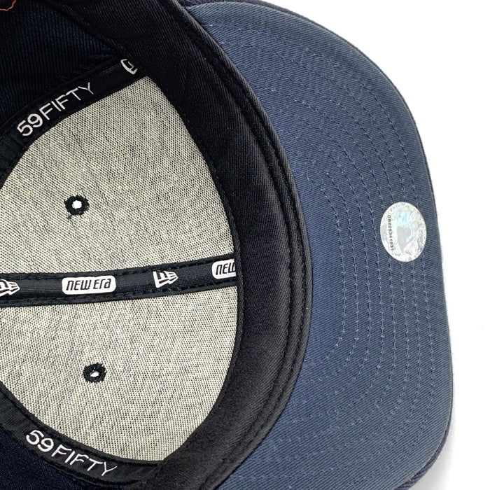 90's New Era ニューエラ MLB ニューヨーク・ヤンキース 59FIFTY ベースボールキャップ ネイビー ウール USA製 Size 7 1/4 (57.7cm) 福生店