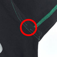 EVISU エヴィス カモメプリント Tシャツ ブラック ステッチグリーン Size 38 福生店