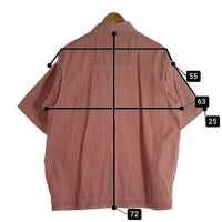 BEN DAVIS ベン デイビス ヒッコリー 半袖 シャツ レッド Size L 福生店