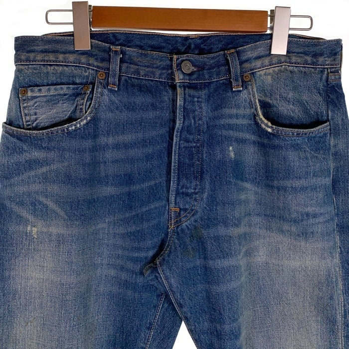 Levi's リーバイス 501XX BIG E ビッグイー 1966 復刻 カンヌキ 赤耳 セルビッチ デニムパンツ ライトブルー 66466-0013 Size W32 L32 福生店