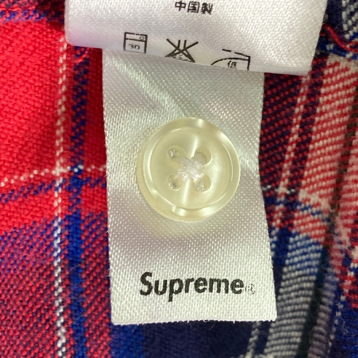 Supreme シュプリーム Tartan Flannel Shirt レッド×ネイビー sizeM 瑞穂店