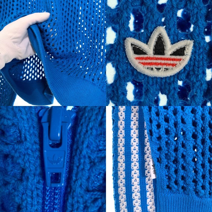 adidas アディダス CLOT クロット CROCHET TRACKTOP BRBLUE クロシェ トラックジャケット ブルー JF4268 Size JP XL 福生店