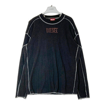 DIESEL ディーゼル T-CRAOR-LS インサイドアウト 長袖Tシャツ ブラック sizeM 瑞穂店