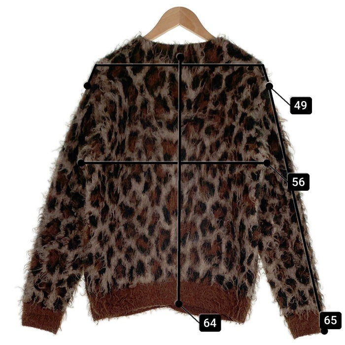 HYSTERIC GLAMOUR ヒステリックグラマー アルパカ混 ニットカーディガン レオパード 02213ND04 Size S 福生店