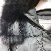 CECIL McBEE セシルマクビー ファーロングダウンジャケット ブラック sizeM 瑞穂店