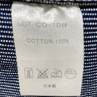 FLAT HEAD フラットヘッド ピンヒッコリー ワークシャツ ネイビー ホワイト CO-10W Size 36 瑞穂店