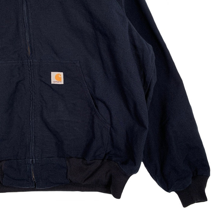 Carhartt カーハート アクティブジャケット ダック地 ダークネイビー USA製 J131DNY Size 2XL 福生店