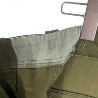 イギリス軍 ミリタリー ベイカーカーゴパンツ ファティーグ オリーブ Size 85/80/96 福生店