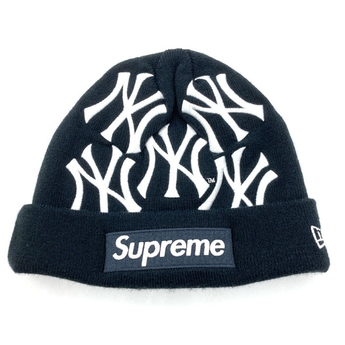 Supreme シュプリーム 21FW Yankees New Era Box Logo Beanie ニューヨークヤンキース ニューエラ ボックスロゴ ビーニー ブラック 瑞穂店