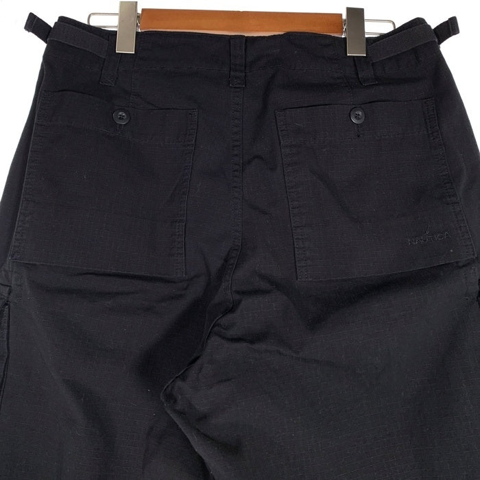 NAUTICA ノーティカ FREAK'S STORE フリークスストア リップストップ ストレートカーゴパンツ ブラック 10-43-2075-00366-1695 Size M 福生店