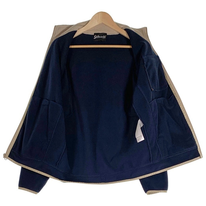 Schott ショット ジップアップ フリースジャケット ネイビー 782-2252030 Size M 福生店