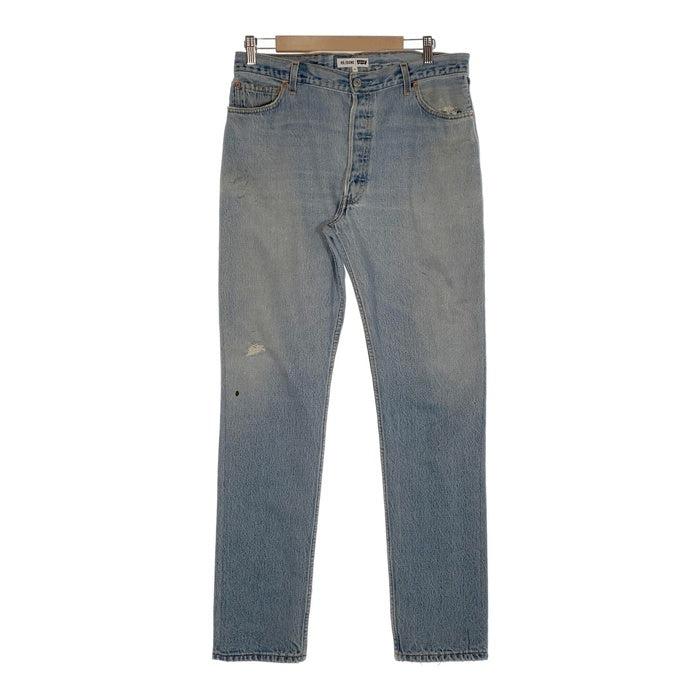 RE/DONE Levi's リダン リーバイス SLIM STRAIGHT スリムストレートデニムパンツ ボタンフライ ライトブルー Size 32 福生店