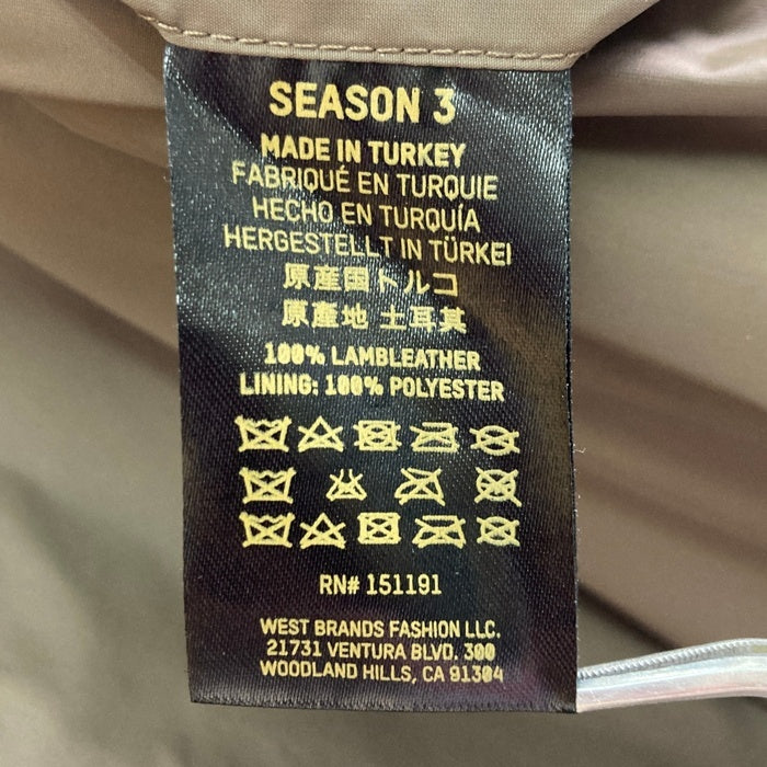 YEEZY イージー SEASON3 オーバーサイズドロングレザーコート カーキ sizeM 瑞穂店