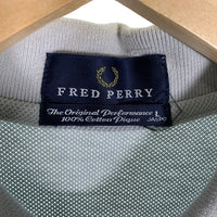 FRED PERRY フレッドペリー Tip Line Polo 半袖ポロシャツ コットンピケ グレー FPP732 日本製 Size L 福生店