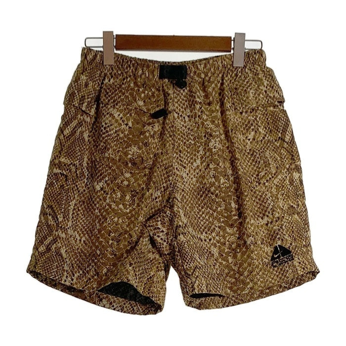 SUPREME シュプリーム NIKE ACG ナイキエーシージー 22AW Nylon Trail Short Pant ナイロン トレイル ショートパンツ 総柄 ゴールド DN3260-277 Size S 福生店