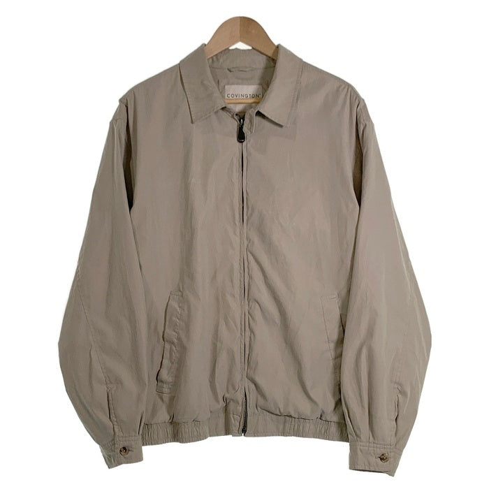 90-00's COVINGTON コヴィントン スウィングトップ ジップアップジャケット ベージュ ポリナイロン Size L 福生店