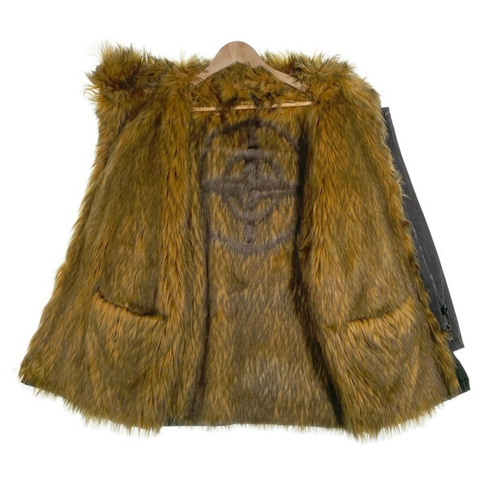 Supreme シュプリーム STONE ISLAND ストーンアイランド 22SS Formula Steel Reversible Fauxfur  Parka ファージャケット ブラック Size M 福生店
