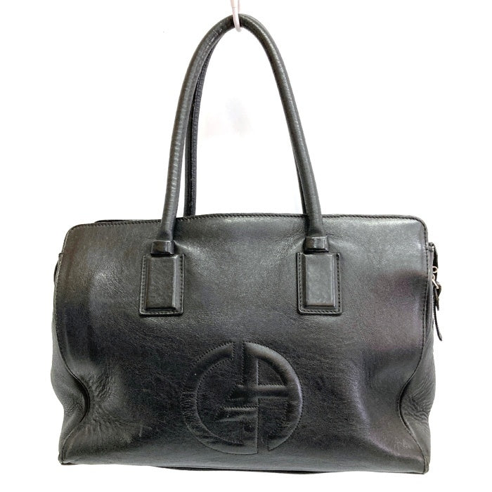 GIORGIO ARMANI ジョルジオアルマーニ レザー トートバッグ ブラック 瑞穂店