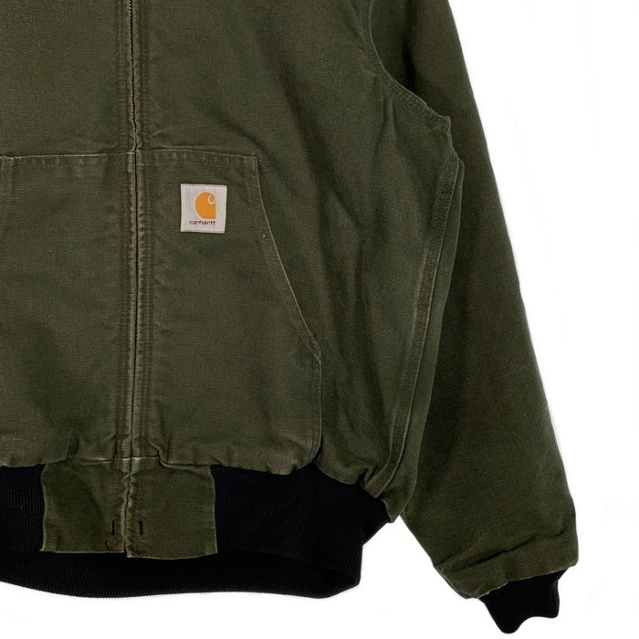 80's Carhartt カーハート ダック アクティブジャケット パーカー モスグリーン JR104 Size S 相当 福生店