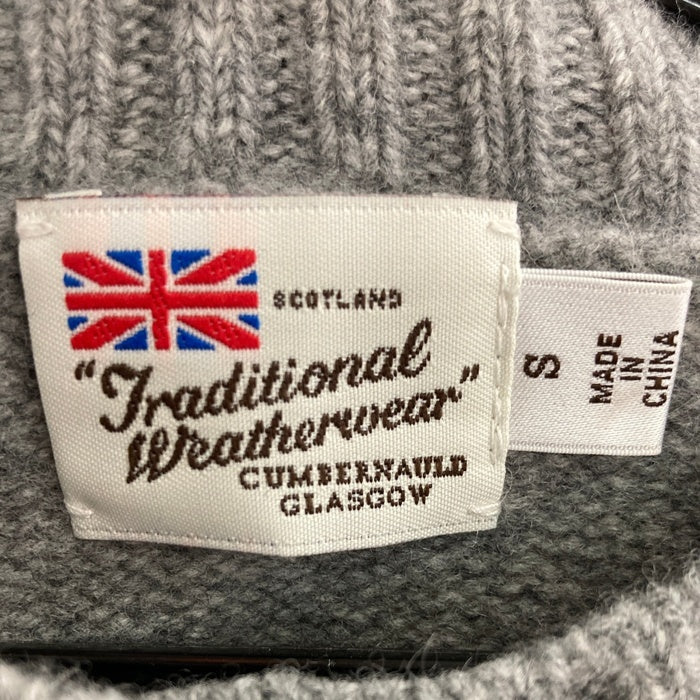 Traditional Weatherwear トラディショナルウェザーウェア L242THKCD0315EQ クルーネックカーディガン ウール LUDLOW ラドロウ グレー sizeS 瑞穂店