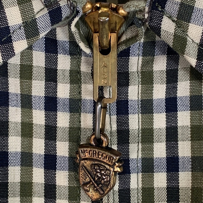 McGREGOR マクレガー METEOR61 ギンガムチェック ドリズラージャケット TALONジップ USA製 Size S-M 相当 福生店