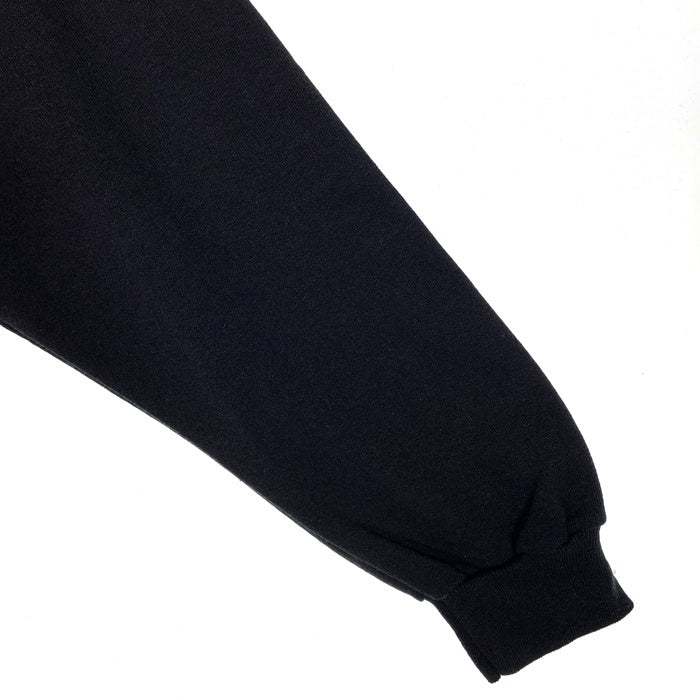 80-90's STUSSY ステューシー BURLY THREADS 両面プリント クルーネックスウェットトレーナー ブラック USA製 オールド Size L 福生店