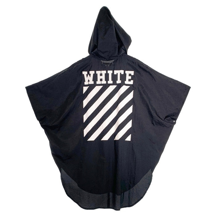 OFF-WHITE オフホワイト プルオーバー ナイロン ポンチョ アノラック ジャケット ブラック Size S 福生店