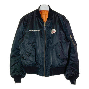 ALPHA INDUSTRIES アルファインダストリーズ MA-1 USA製 90's ワッペンカスタム ブラック sizeXL 瑞穂店